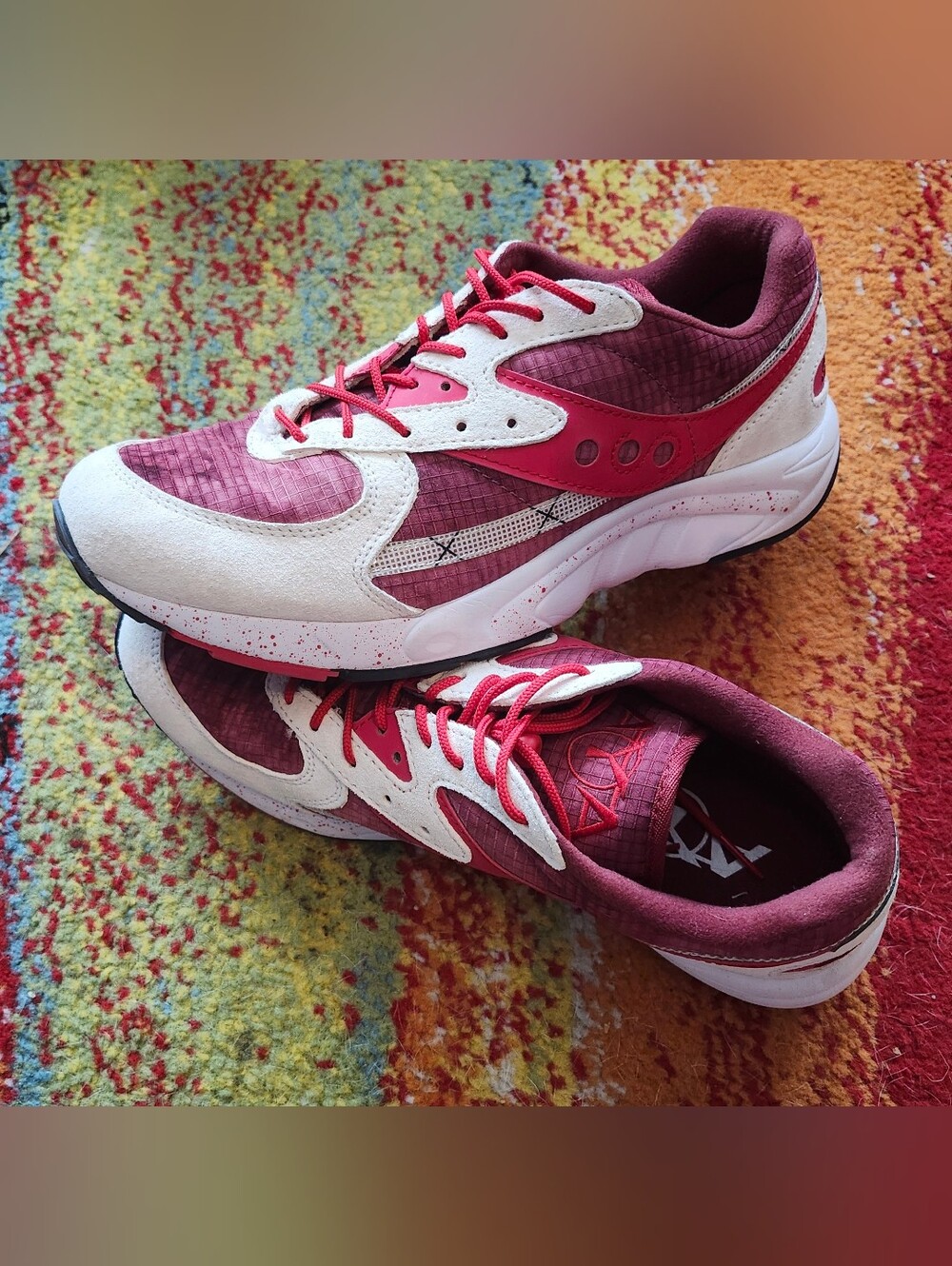 9.5M Saucony Aya 'Tie Dye Red' Sneakers